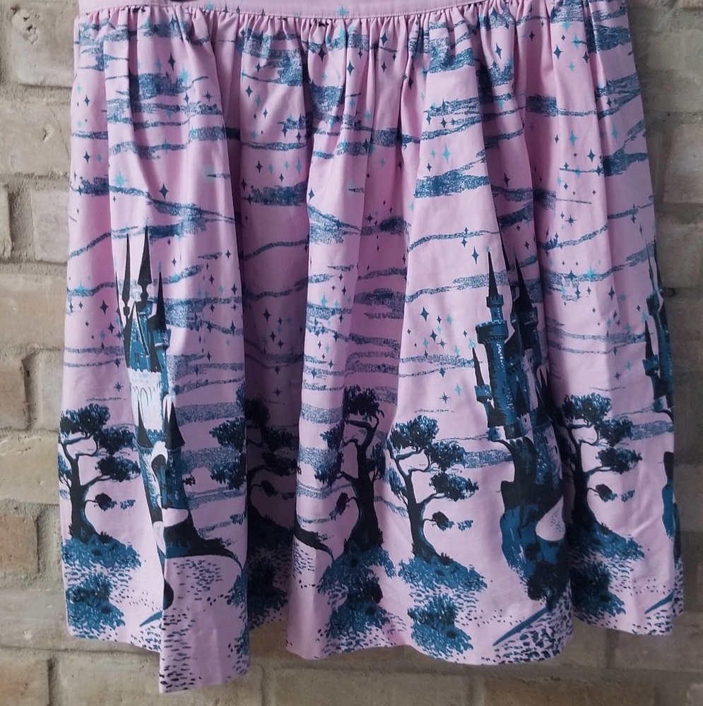 3X PUG Pink Castles Bella Skirt